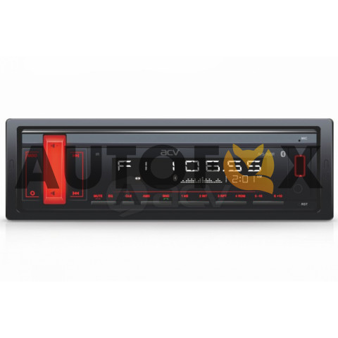 ACV AVS-914BR (1din/красная/Bluetooth/USB/AUX/SD/FM/4*50)