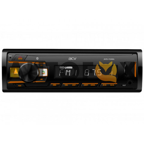 ACV AVS-918BA (1din/янтарная/Bluetooth/USB/AUX/SD/FM/4*50).