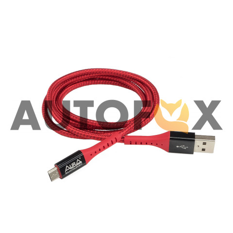 Aura TPC-UM7R Кабель Micro USB 1.2метра Красный