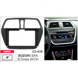 Carav 22-438: 9" SUZUKI SX4, S Cross 2013+ черная