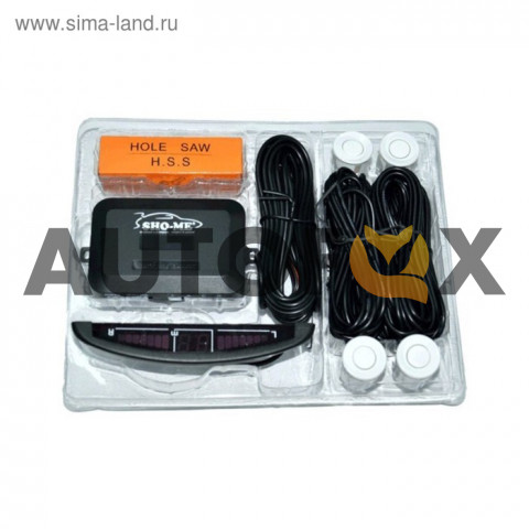 Sho-me Y-2616N04 White Парктроник 4-х датчиковый 22мм