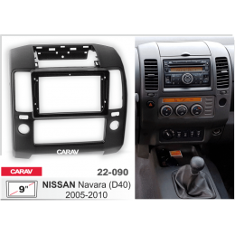 Carav 22-090: 9" NISSAN Navara (D40) 2005-2010 черная v.1