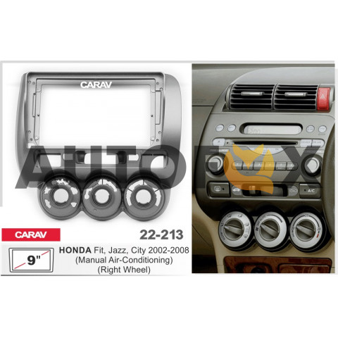 Carav 22-213: 9" HONDA Fit, Jazz, City 2002-2008